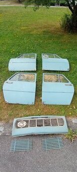 Dveře Škoda 1000mb, zadní čelo a mřížky