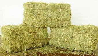 Seno malé hranaté balíky