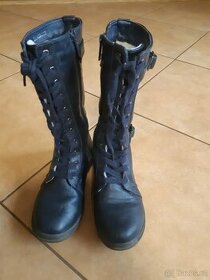 Dívčí boty-Kozačky vel. 35