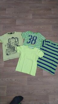 4x triko s krátkým rukávem, vel. 8-10 let