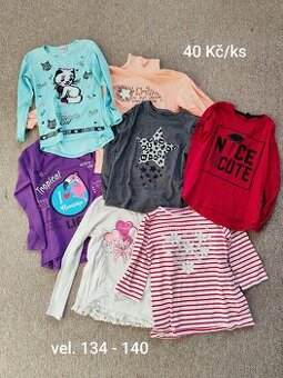 Dívčí trička dlouhý rukáv