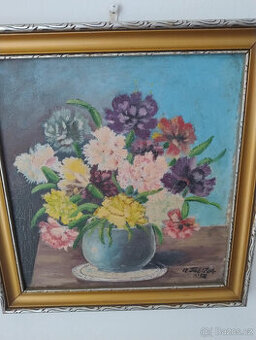 Obraz zátiší s květinami