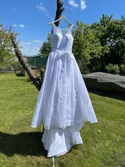 Svatební šaty Elody vel. S, spodnička,závoj,podvazek zdarma