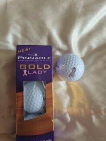 Pinnacle Gold Lady, golfové míčky, růžová stuha