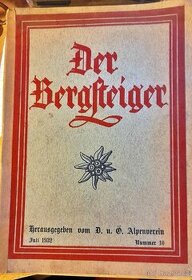 Starý časopis Bersteiger - horolezec, 1932.