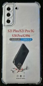 Prodám nový čirý silikonový kryt na Samsung Galaxy S21+ - 1