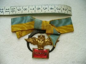 Vzacne oceneni-odznak SPOLEK SCHLARAFFIA-zal.PRAHA 1859.