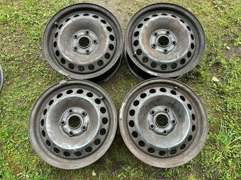 4 ks plechových disků VW, Škoda 15" 5x112 et47