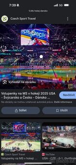 Hokej MS v Dánsku zájezd pro 2 osoby volejte