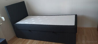 PRODÁM čalouněnou postel boxspring s úložným prostorem
