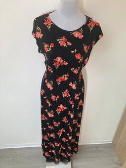 Černé letní dlouhé šaty M Značka Dorothy Perkins