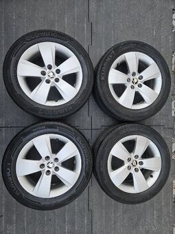 Letní Alu kola originál ŠKODA FABIA III, Rapid 6x15 ET38