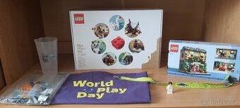 LEGO 4002024+40680+lego play day 2025 + figurka Lego house.