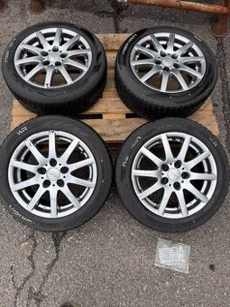Alu anzio 5 x 100 R15 + zimní pneu 195/50R15