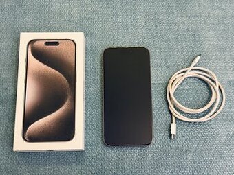 Apple iPhone 15 Pro, 256GB přírodní titan, TOP STAV