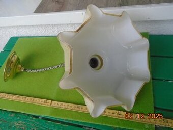 Mosazný stropní lustr "Ivanka"