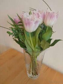 Váza skleněná, velká