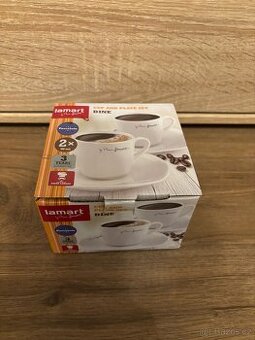 Porcelánové espresso šálky Lamart DINE – 2 ks, nové