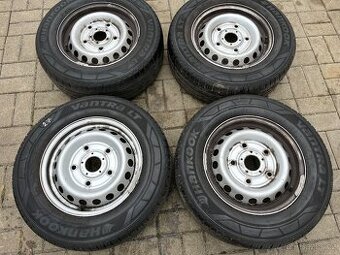 4x plechové kola Ford Transit R15, letní pneu C