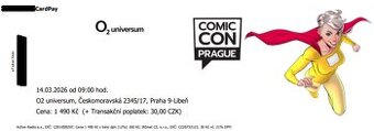 ComicCon Praha - 2 vstupenky  Sobota 14.3.2026