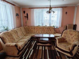 Rohová čalouněná sedací souprava