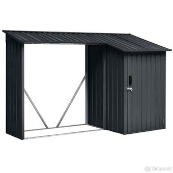 Přístřešek na dřevo s kůlnou