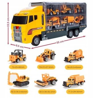 kamion se šesti autíčky