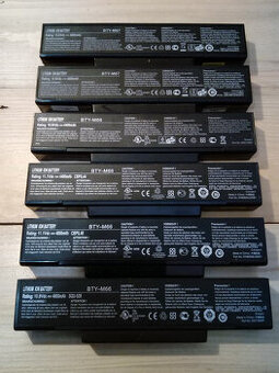 baterie BTY-M66 pro notebooky MSI,Clevo,Asus a další (2hod)