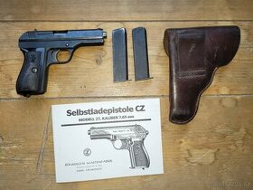 ČZ Pistole modell 27 Kal. 7.65 na Flobert 4 mm volně prodejn