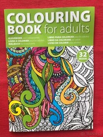 Nová kniha Colouring for adults (omalovánky pro dospělé)