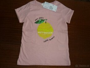 Nové-H&M-Tričko s převracejícím citrónem 4-6 Let

