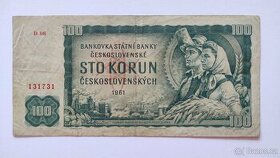 Bankovka 100 Kčs 1961 serie D