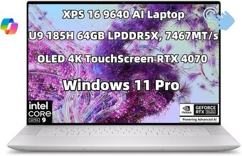 DELL XPS 16 9640_OLED UHD+_ULTRA 9 185H_32GB_RTX 4070 8GB