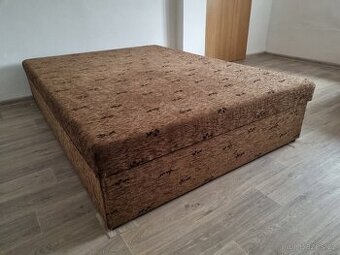 Čalouněná postel 140 x 195 s matrací a úložným prostorem - 1