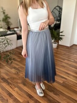 Tylová plisovaná sukně Mohito, XS/34