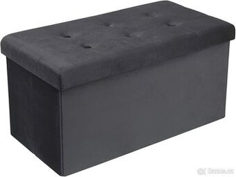 Otoman šedý nebo krémový