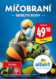 Albert virtuální body na míčobraní