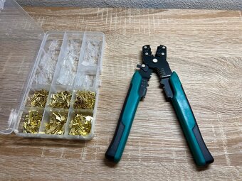 Krimpovací kleště + 270ks konektorů