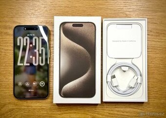 iPhone 15 ro 256GB pirodni titan