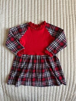 Dětské šaty - vánoční styl, 92cm