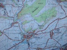 Vojenská profesionální tajná mapa Hořovice Zdice ČSLA