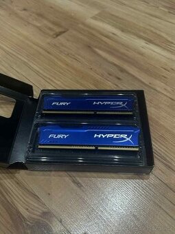 2x Paměť RAM HyperX Fury Blue DDR3 4GB 1600MHZ CL10 HX316C10
