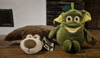 Plyšáci - hruška Gremlin a polštář medvídek