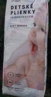 Dětské pleny 3, 40ks (6-9 kg) - 1