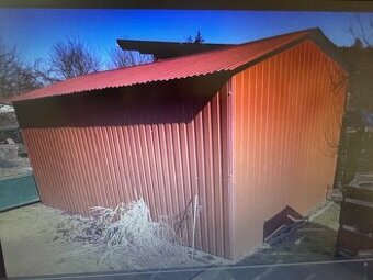 plechová garáž 5,4 x 3,5 m