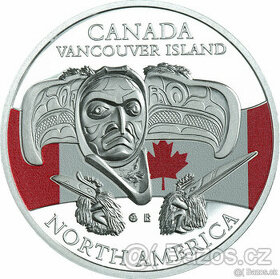 Prodám: Stříbrná mince 20 Francs CFA Rituální masky Kanada