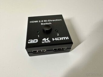 Obousměrný HDMI přepínač (2x1/1x2), 4K UHD/60Hz KVM