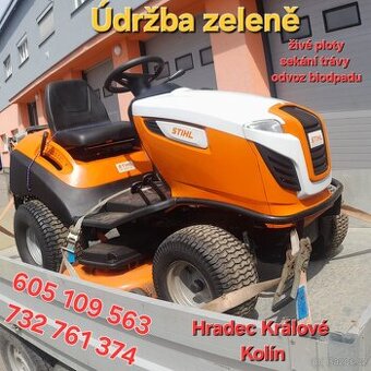 SEKÁNÍ TRÁVY A ÚDRŽBA ZELENĚ, STŘÍHÁNÍ ŽIVÝCH PLOTU(THÚJÍ)