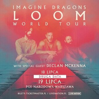 Imagine Dragons 19.7.- 4x statie - Varsava - aktualne