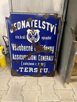 Stará cedule smalt